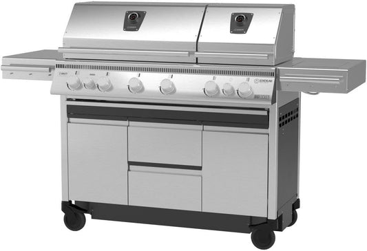 🚀 Schickling BigROCKET Luxus Edelstahl Gasgrill | 39,5 kW Leistung, 8 Brenner, 800 °C Infrarot, Backburner, Drehspieß & Seitenkochfeld – Made in Germany