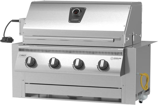 🔥 Schickling Einbau-Gasgrill „Hermann XL – Pro“ | Premium Edelstahl-Built-In Gasgrill für Outdoor- und Grillküchen – 4x5 kW Brenner, 800 °C Power, Drehspieß & modulare Erweiterung – Made in German