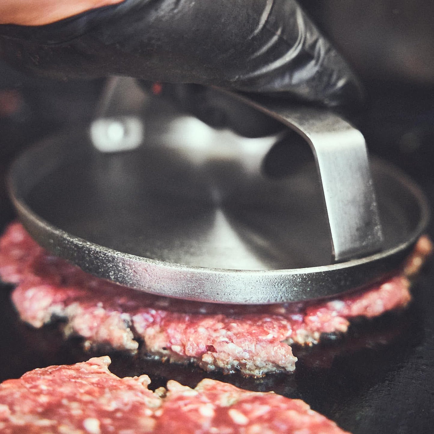 🍔 BURNHARD Burger-Set 6-tlg. – Inkl. Burgerpresse, Smasher, Wender, 2 Melting Domes & Rezeptheft aus Edelstahl