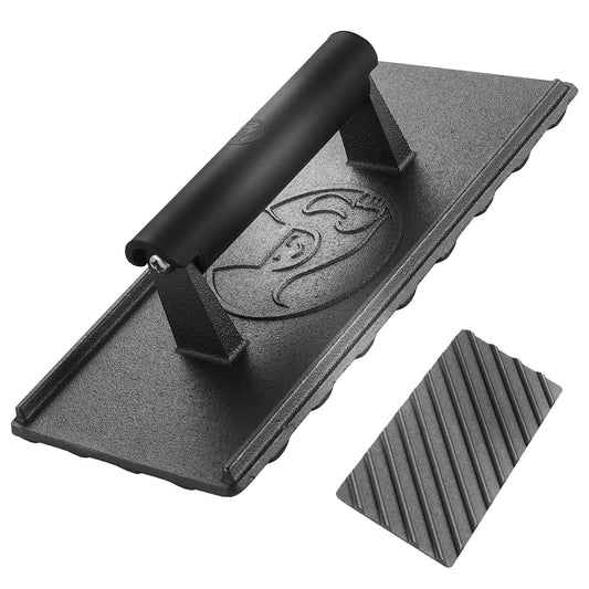 Burgerpresse Gusseisen antihaft (Ø15 cm) – Der große Burger Smasher für perfekte Smash Burger