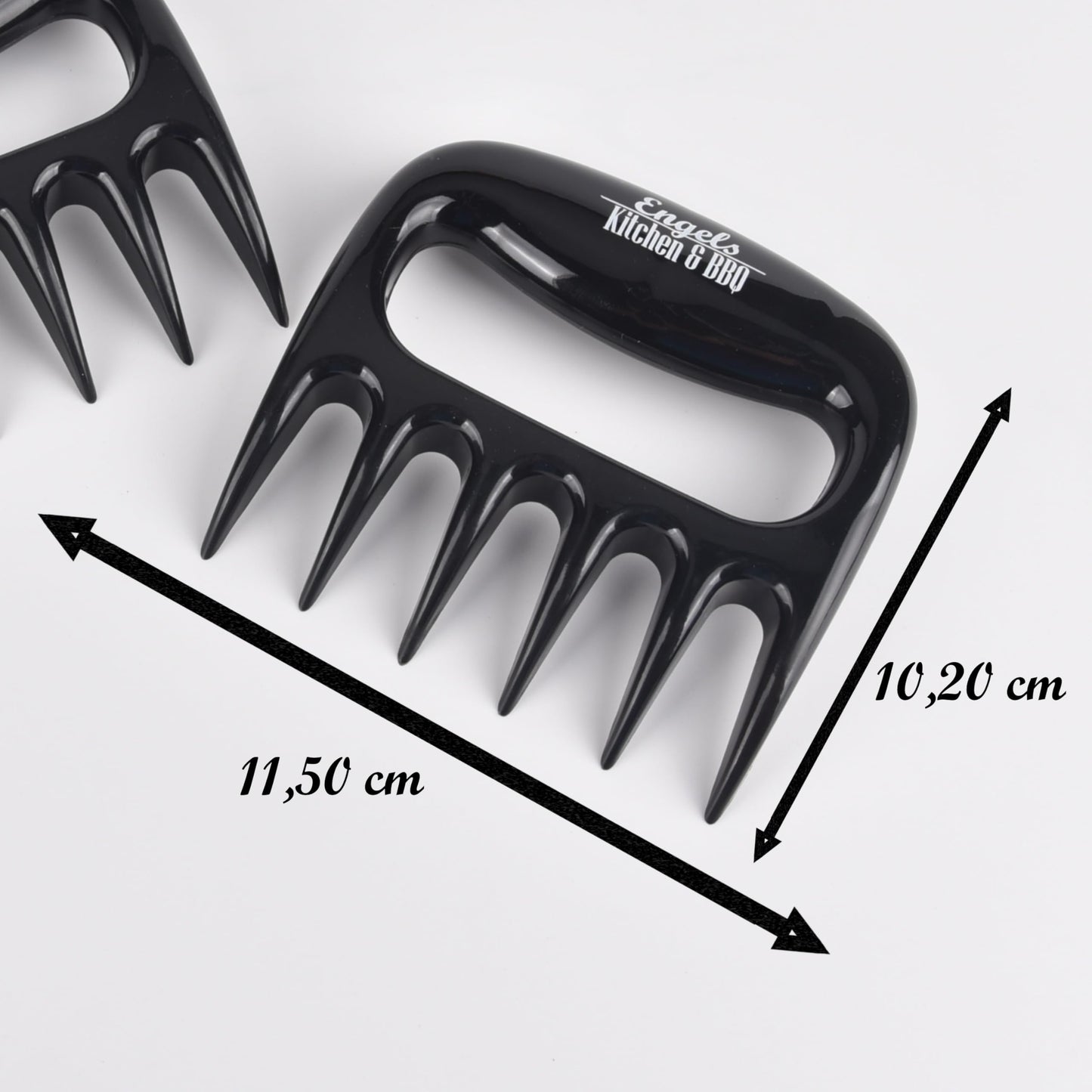 Engels Kitchen and BBQ Premium Pulled Pork Claws/Meat Claws for plucking & fixing - Bear Claws for tearing meat apart (140, plastic)
