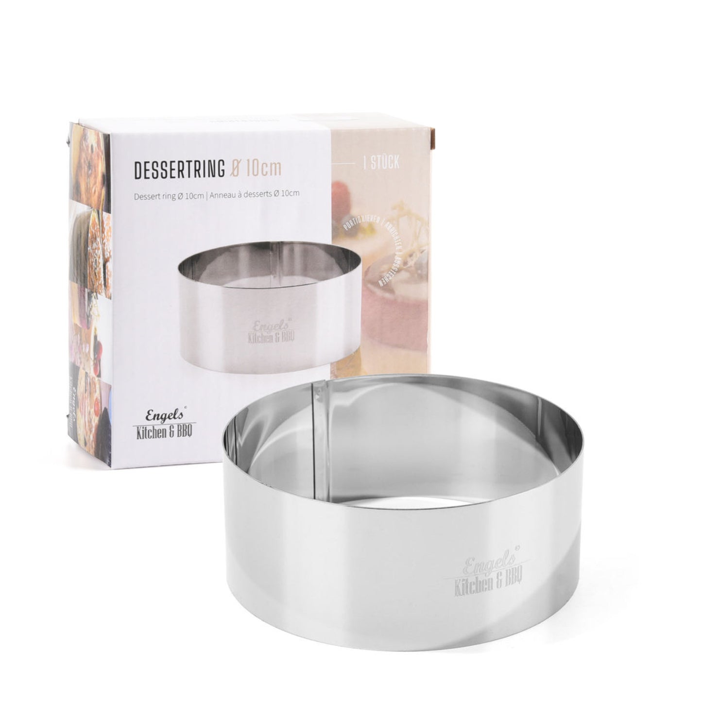 Charma Kaman die besten Premium Burger Ringe 10cm / Dessertringe 1 Stück in L