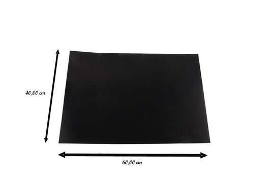 2er Set XXL BBQ Grillmatte & Backofenmatte (schwarz & wiederverwendbar) von Charma Kaman in Größe XXL (40 x 60 cm)