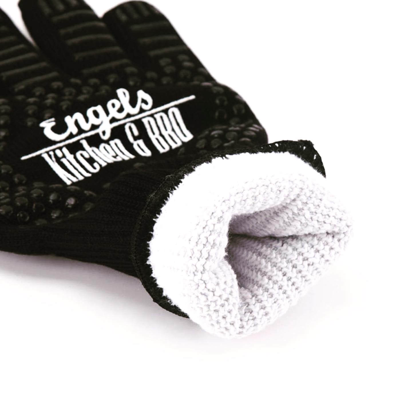 Engels Premium Grillhandschuhe No.1 & 10 Grillrezepte, Küchenhandschuhe und Backofenhandschuhe
