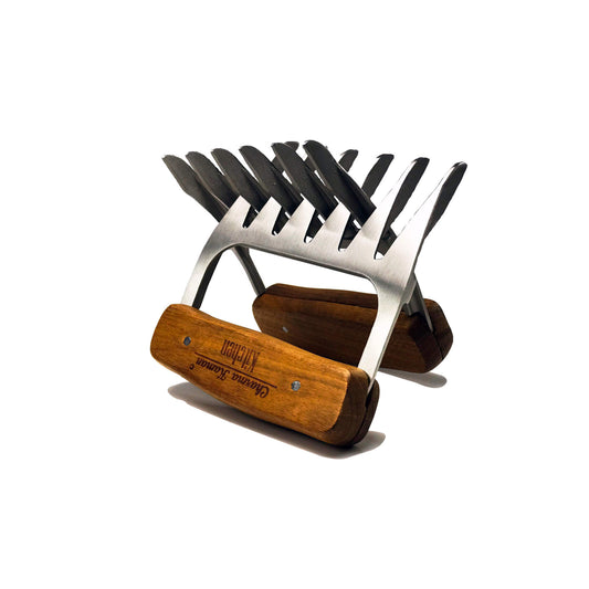 Engels Premium Premium Pulled Pork Claws/Meat Claws for plucking & fixing - Bear Claws for tearing meat apart (364 grams, stainless steel)