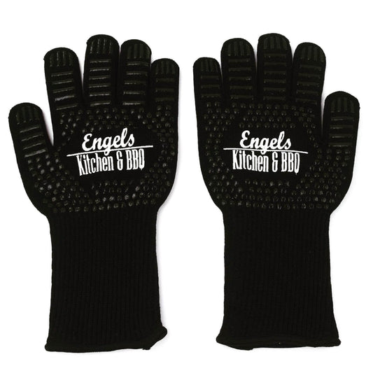 Engels Premium Grill Gloves No.1 & 10 Grill Recipes, Kitchen Gloves and Oven Gloves