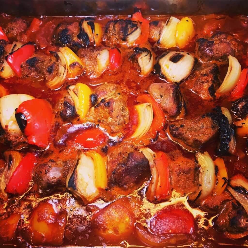 Traditionelles Schaschlik nach russischer Art