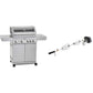 🔥 RÖSLE Gasgrill BBQ-Station VIDERO G4 | Edelstahl-Gasgrill mit 4x 3,5 kW Brennern & Seitenbrenner, Sichtfenster & Thermometer – Komfort pur beim Grillen