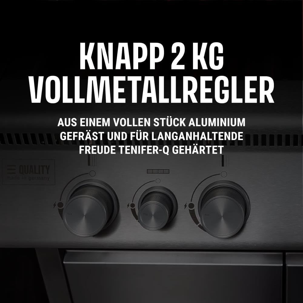 🚀 Schickling BigROCKET Luxus Edelstahl Gasgrill | 39,5 kW Leistung, 8 Brenner, 800 °C Infrarot, Backburner, Drehspieß & Seitenkochfeld – Made in Germany