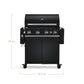 🔥 BURNHARD Big Fred Deluxe Series 3 – 4-Brenner Gasgrill mit Infrarot-Keramikbrenner (900 °C), Backburner, Seitenkochfeld & Edelstahl-Trolley inkl. Grillabdeckung