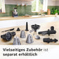 Bosch MFW67440 ProPower Fleischwolf | Elektrischer Fleischwolf 1500W | Mit 3 Lochscheiben & Aufsätzen für Wurst, Kebbe & Gemüse | 3,5 kg/min | Schwarz/Silber