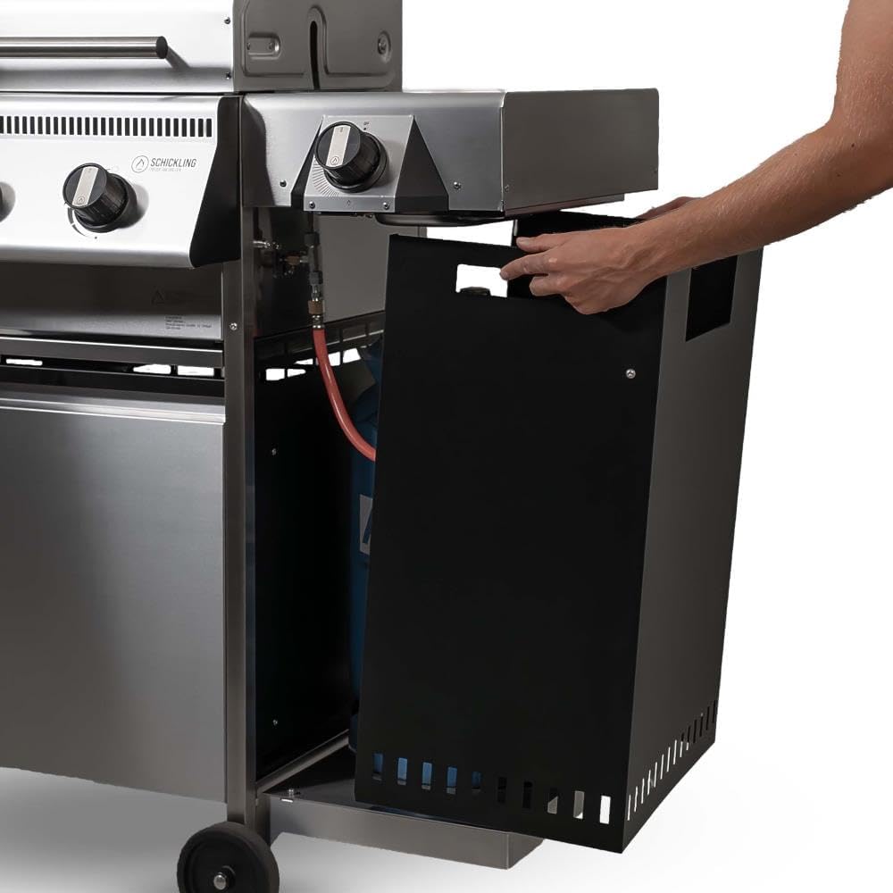 🔥 Schickling Gasgrill “Hermann XL – Pro” | Premium Edelstahl BBQ-Grill mit 4x5 kW Brennern, 800 °C Seitenbrenner & elektrischem Drehspieß – Made in Germany