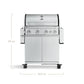 🔥 BURNHARD Big Fred Deluxe Series 3 – 4-Brenner Gasgrill mit Infrarot-Keramikbrenner (900 °C), Backburner, Seitenkochfeld & Edelstahl-Trolley inkl. Grillabdeckung