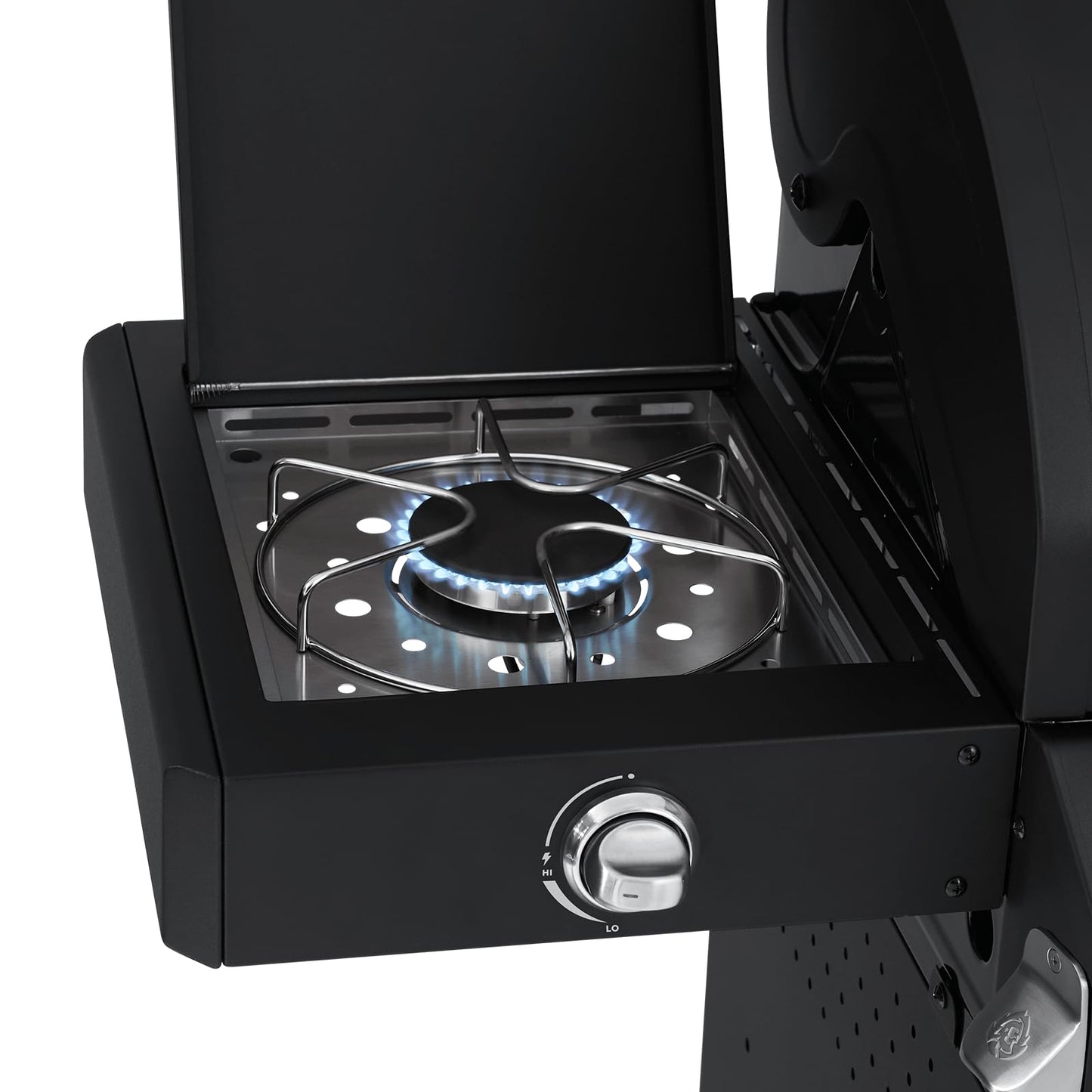 🔥 BURNHARD Big Fred Deluxe Series 3 – 4-Brenner Gasgrill mit Infrarot-Keramikbrenner (900 °C), Backburner, Seitenkochfeld & Edelstahl-Trolley inkl. Grillabdeckung