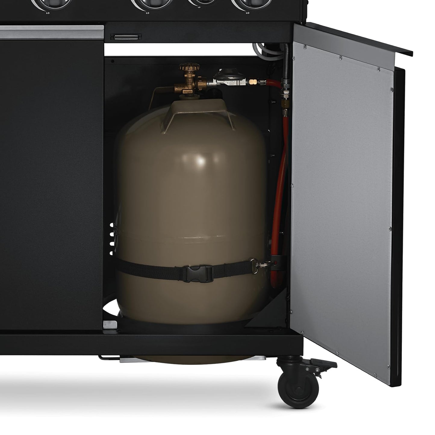 🔥 BURNHARD Big Fred Deluxe Series 3 – 4-Brenner Gasgrill mit Infrarot-Keramikbrenner (900 °C), Backburner, Seitenkochfeld & Edelstahl-Trolley inkl. Grillabdeckung