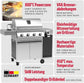 🔥 Schickling Gasgrill “Hermann XL – Pro” | Premium Edelstahl BBQ-Grill mit 4x5 kW Brennern, 800 °C Seitenbrenner & elektrischem Drehspieß – Made in Germany