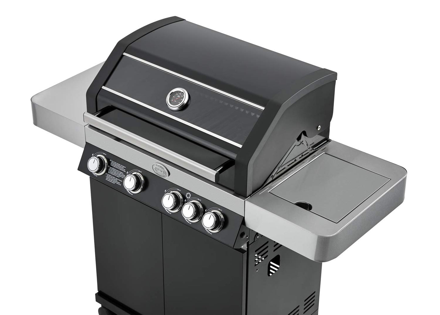 🔥 RÖSLE Gasgrill BBQ-Station VIDERO G4 | Edelstahl-Gasgrill mit 4x 3,5 kW Brennern & Seitenbrenner, Sichtfenster & Thermometer – Komfort pur beim Grillen
