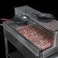 🔥 Schickling Profistar II – Gastro Holzkohlegrill aus Edelstahl | XXL Holzkohlegrill für Catering & Gastronomie mit 4 Lenkrollen, höhenverstellbarer Kohlewanne & 8 mm Edelstahlrost – Made in Germany