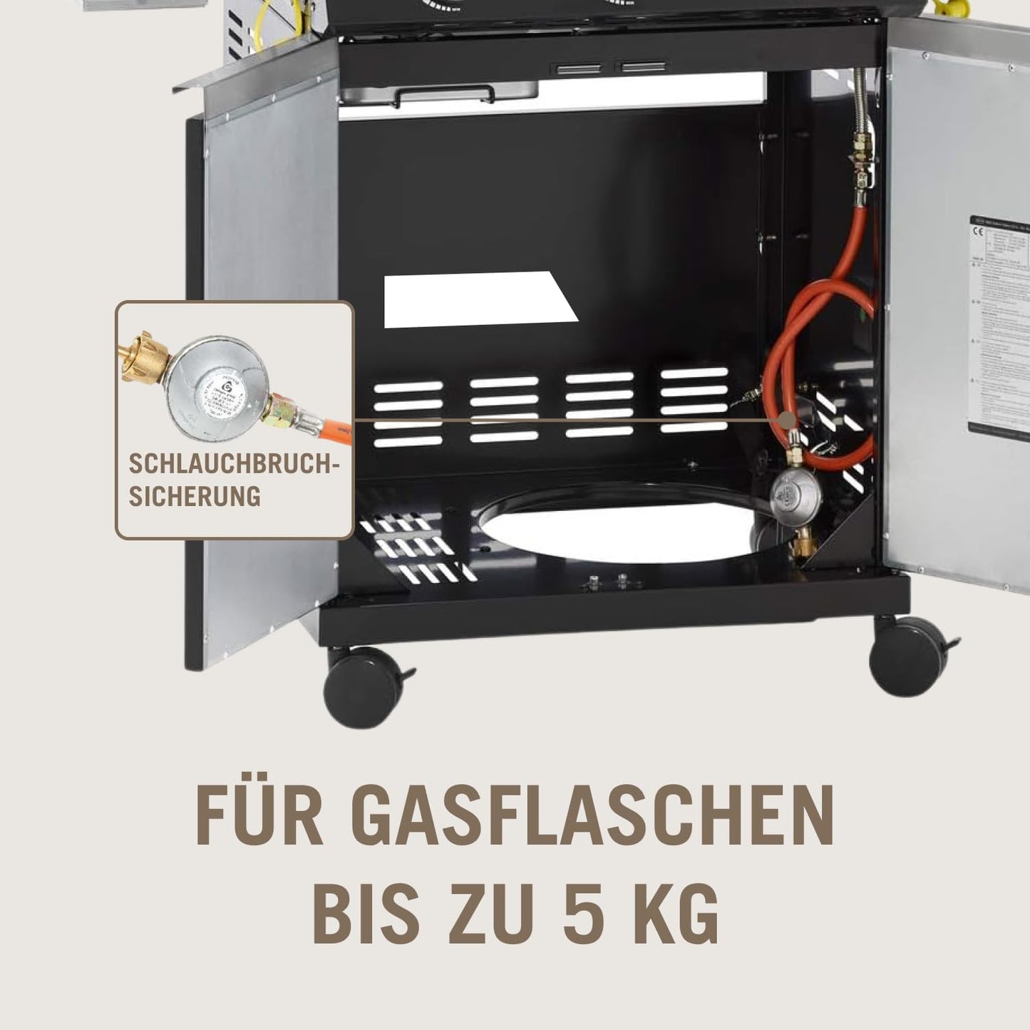 🔥 RÖSLE Gasgrill BBQ-Station VIDERO G4 | Edelstahl-Gasgrill mit 4x 3,5 kW Brennern & Seitenbrenner, Sichtfenster & Thermometer – Komfort pur beim Grillen