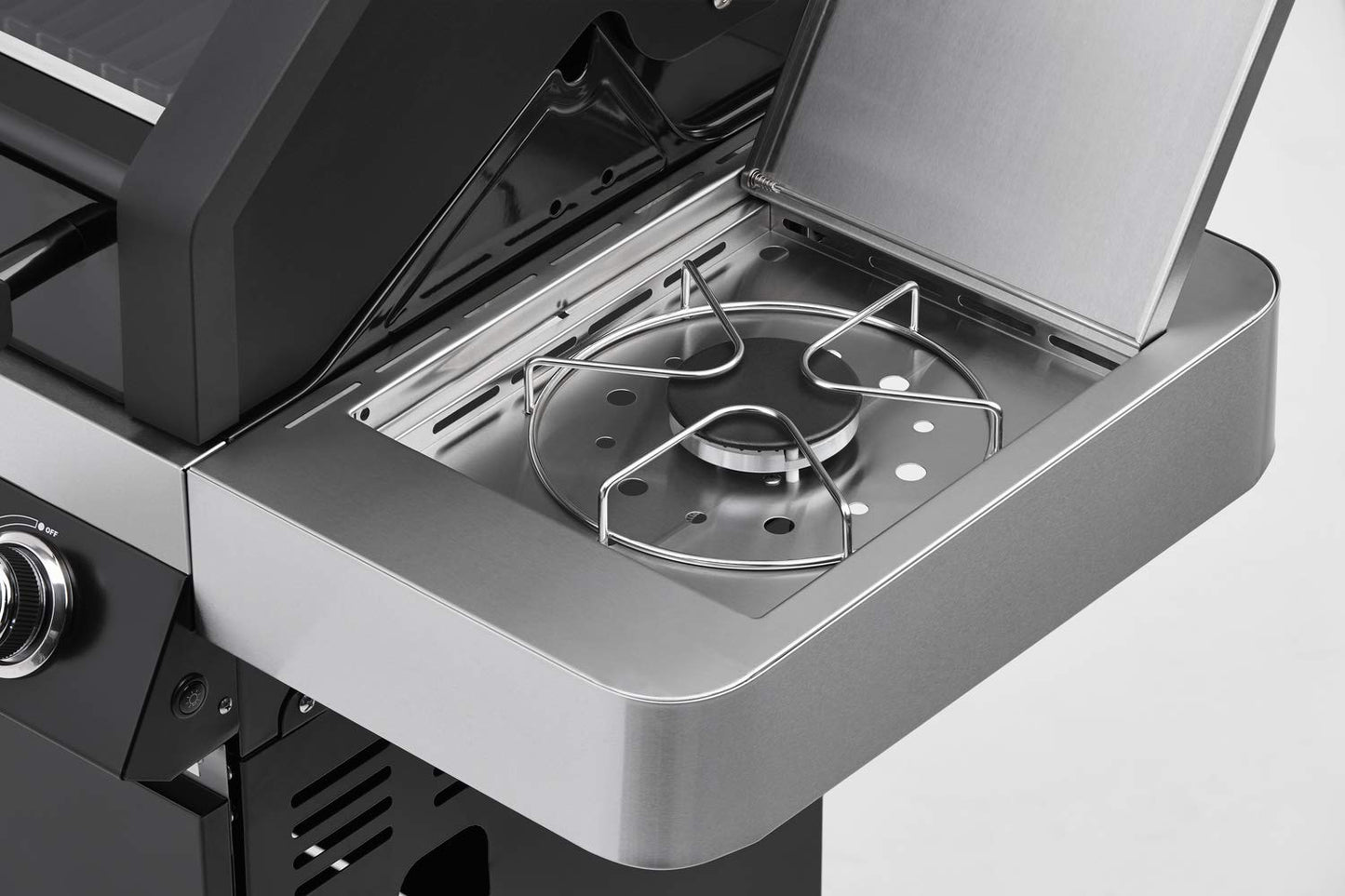 🔥 RÖSLE Gasgrill BBQ-Station VIDERO G4 | Edelstahl-Gasgrill mit 4x 3,5 kW Brennern & Seitenbrenner, Sichtfenster & Thermometer – Komfort pur beim Grillen