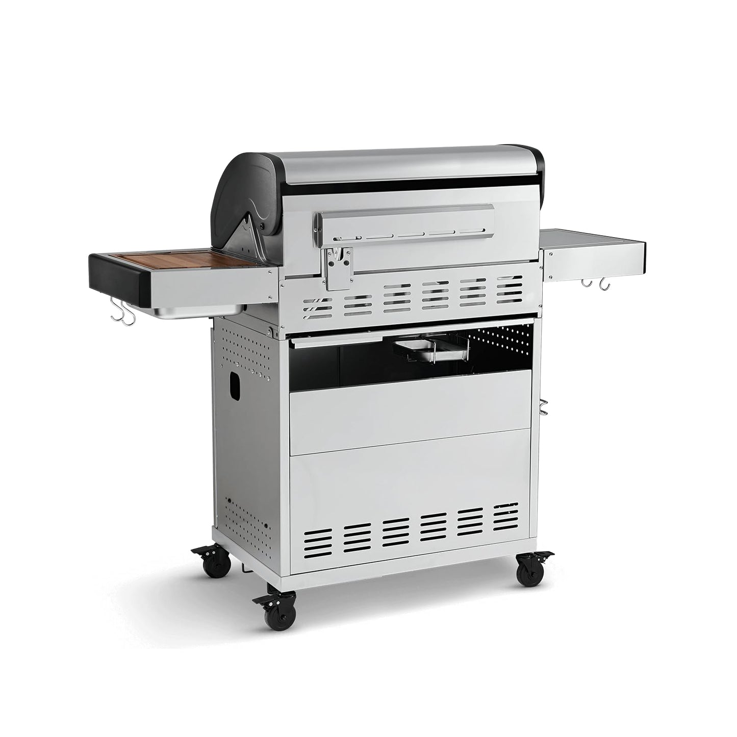🔥 BURNHARD Big Fred Deluxe Series 3 – 4-Brenner Gasgrill mit Infrarot-Keramikbrenner (900 °C), Backburner, Seitenkochfeld & Edelstahl-Trolley inkl. Grillabdeckung