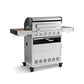 🔥 BURNHARD Big Fred Deluxe Series 3 – 4-Brenner Gasgrill mit Infrarot-Keramikbrenner (900 °C), Backburner, Seitenkochfeld & Edelstahl-Trolley inkl. Grillabdeckung