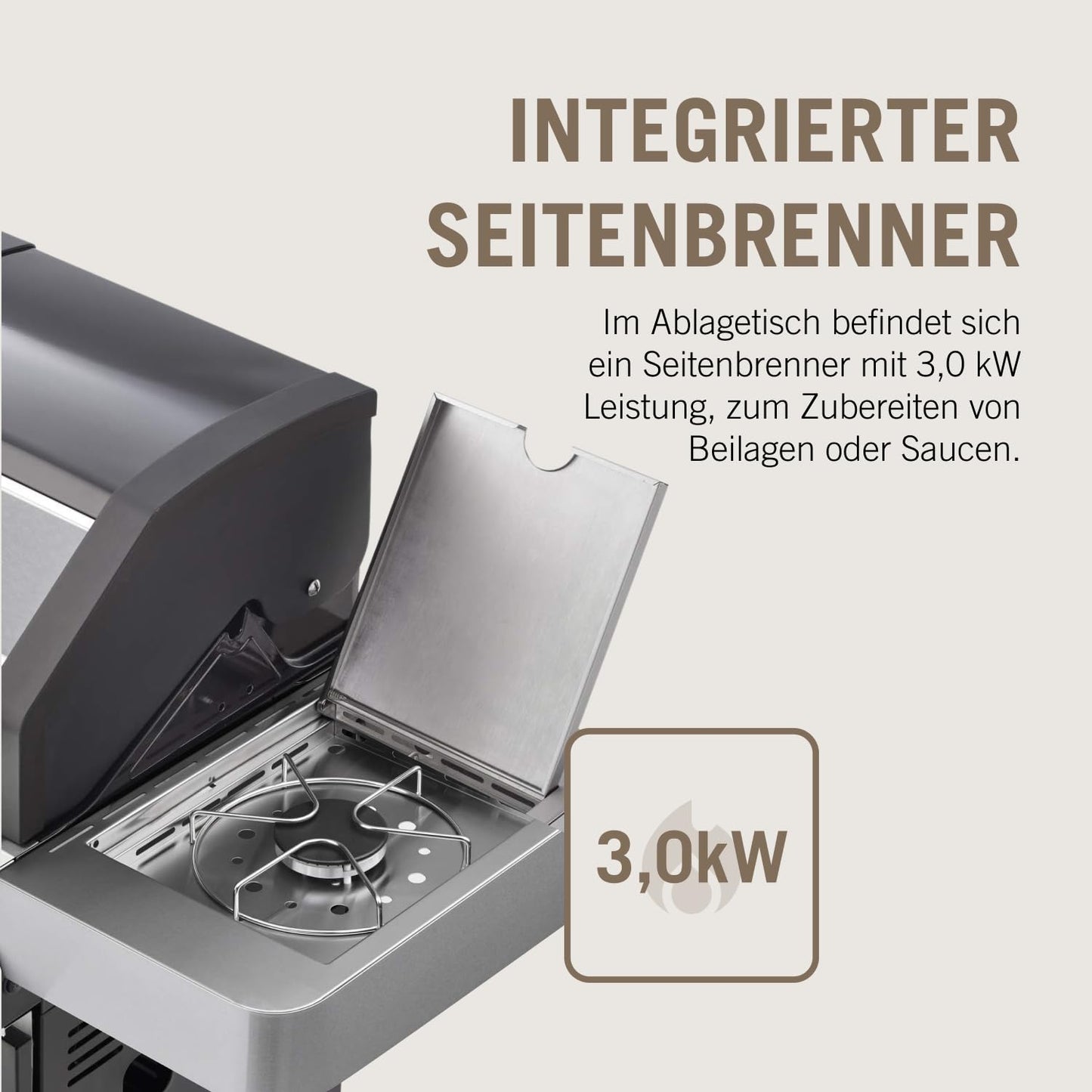 🔥 RÖSLE Gasgrill BBQ-Station VIDERO G4 | Edelstahl-Gasgrill mit 4x 3,5 kW Brennern & Seitenbrenner, Sichtfenster & Thermometer – Komfort pur beim Grillen