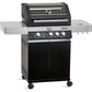 🔥 RÖSLE Gasgrill BBQ-Station VIDERO G4 | Edelstahl-Gasgrill mit 4x 3,5 kW Brennern & Seitenbrenner, Sichtfenster & Thermometer – Komfort pur beim Grillen