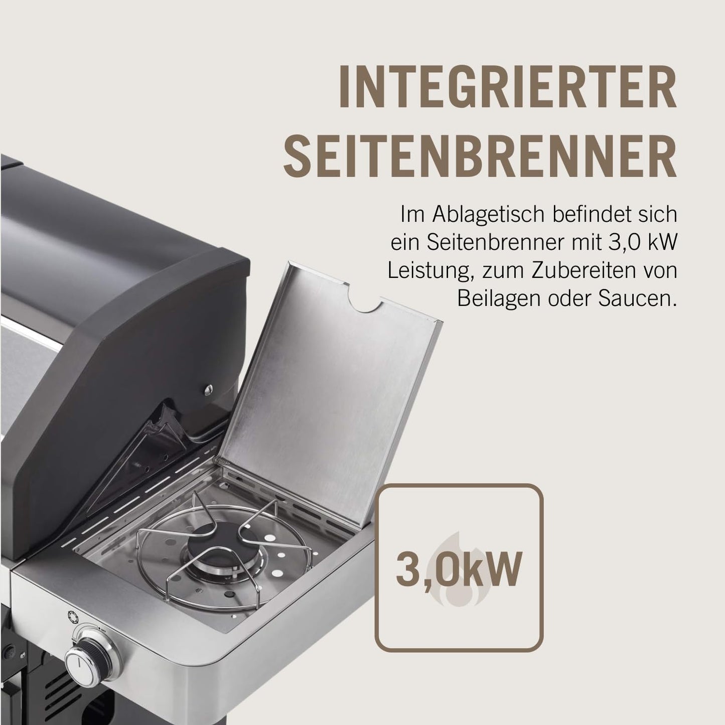 🔥 RÖSLE Gasgrill BBQ-Station VIDERO G4 | Edelstahl-Gasgrill mit 4x 3,5 kW Brennern & Seitenbrenner, Sichtfenster & Thermometer – Komfort pur beim Grillen