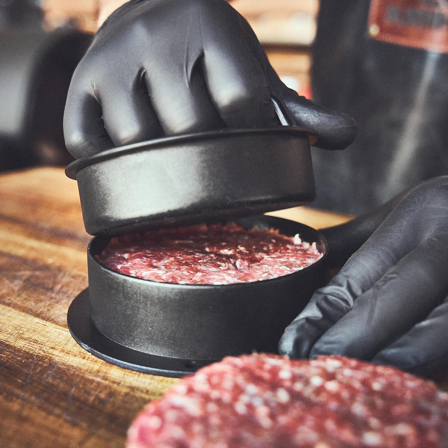 🍔 BURNHARD Burger-Set 6-tlg. – Inkl. Burgerpresse, Smasher, Wender, 2 Melting Domes & Rezeptheft aus Edelstahl