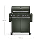 🔥 BURNHARD Big Fred Deluxe Series 3 – 4-Brenner Gasgrill mit Infrarot-Keramikbrenner (900 °C), Backburner, Seitenkochfeld & Edelstahl-Trolley inkl. Grillabdeckung