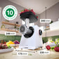 Bosch MFW67440 ProPower Fleischwolf | Elektrischer Fleischwolf 1500W | Mit 3 Lochscheiben & Aufsätzen für Wurst, Kebbe & Gemüse | 3,5 kg/min | Schwarz/Silber