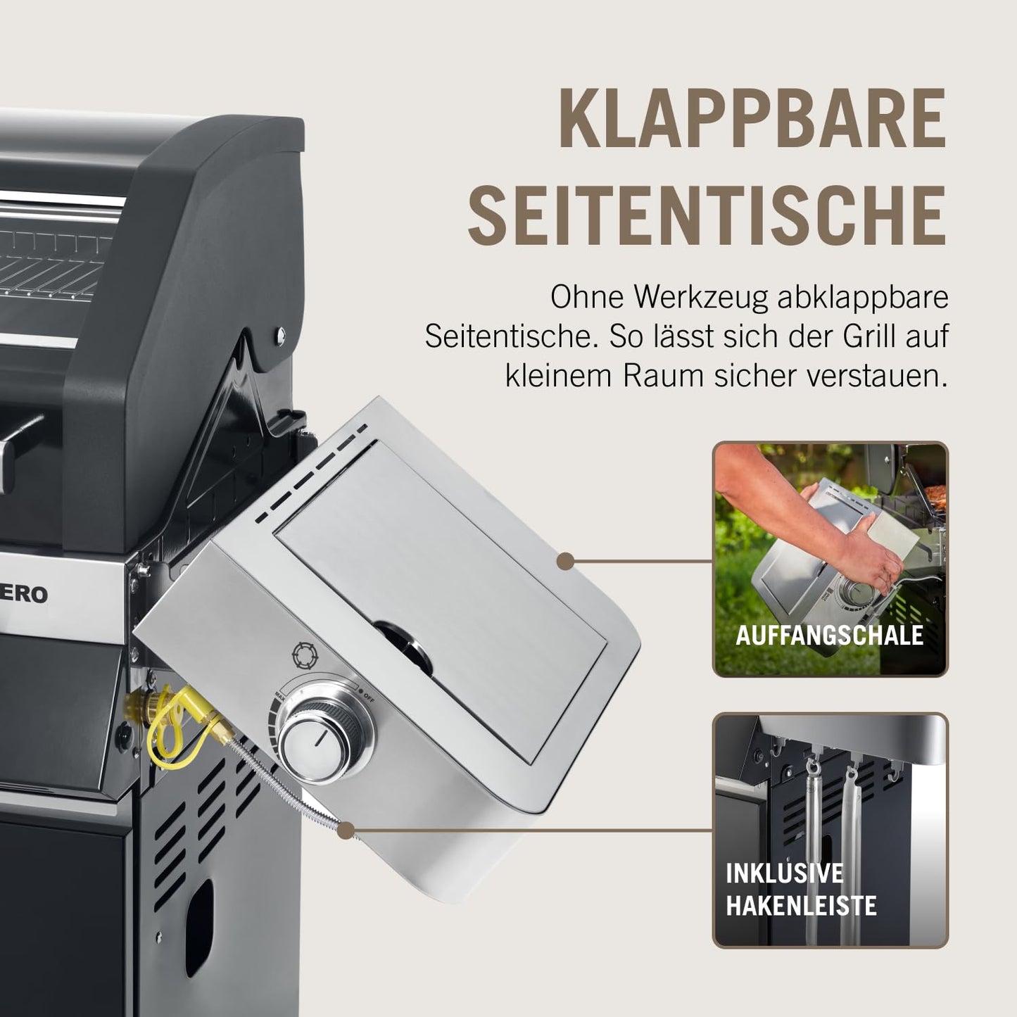 🔥 RÖSLE Gasgrill BBQ-Station VIDERO G4 | Edelstahl-Gasgrill mit 4x 3,5 kW Brennern & Seitenbrenner, Sichtfenster & Thermometer – Komfort pur beim Grillen