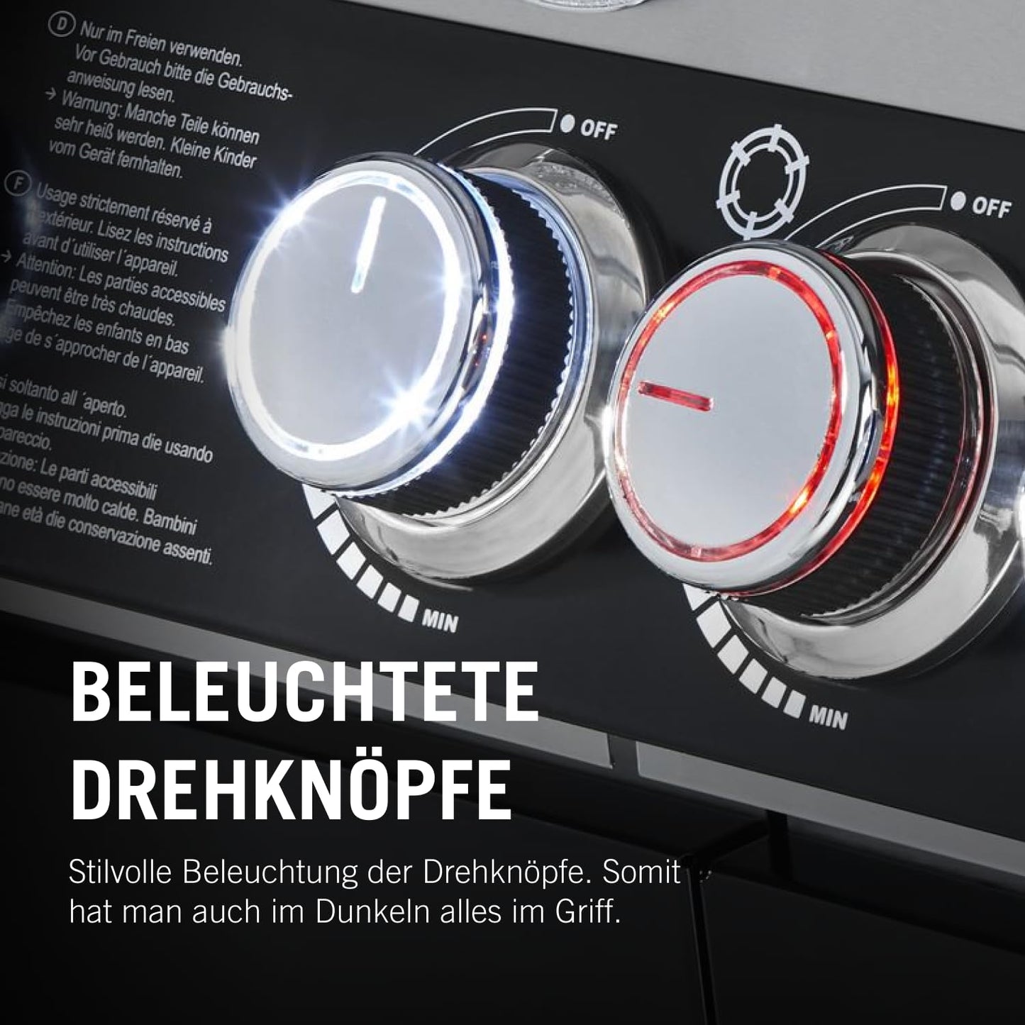 🔥 RÖSLE Gasgrill BBQ-Station VIDERO G4 | Edelstahl-Gasgrill mit 4x 3,5 kW Brennern & Seitenbrenner, Sichtfenster & Thermometer – Komfort pur beim Grillen