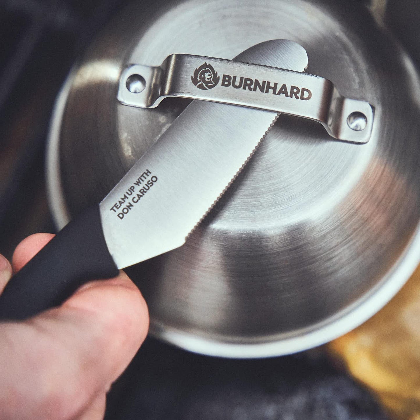 🍔 BURNHARD Burger-Set 6-tlg. – Inkl. Burgerpresse, Smasher, Wender, 2 Melting Domes & Rezeptheft aus Edelstahl