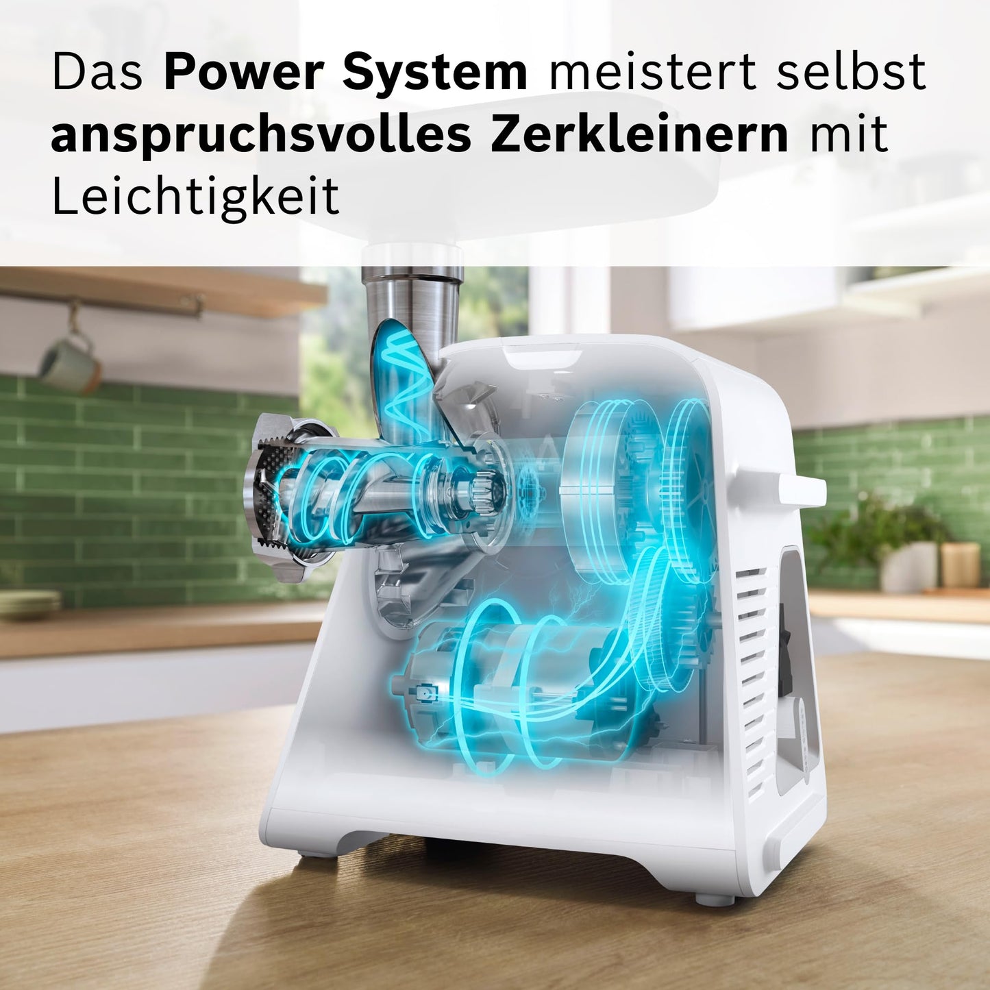 Bosch MFW67440 ProPower Fleischwolf | Elektrischer Fleischwolf 1500W | Mit 3 Lochscheiben & Aufsätzen für Wurst, Kebbe & Gemüse | 3,5 kg/min | Schwarz/Silber
