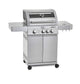 🔥 RÖSLE Gasgrill BBQ-Station VIDERO G4 | Edelstahl-Gasgrill mit 4x 3,5 kW Brennern & Seitenbrenner, Sichtfenster & Thermometer – Komfort pur beim Grillen