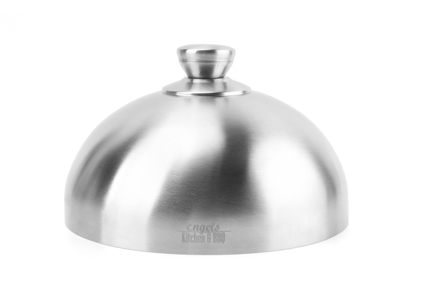 Charma Kaman Engels Premium stainless steel warming cover Ø 20 cm, serving cover, burger cover, burger cover (XL, stainless steel) 