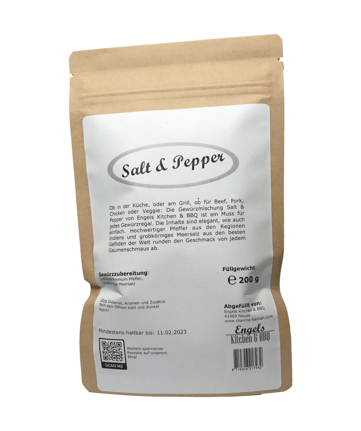 Gewürzmischung Salt & Pepper 200 Gramm