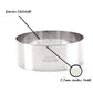 Charma Kaman 12 pieces Ø 12 cm Engels Premium Burger Rings/Dessert Rings/Food Rings (12 XL, Metal) 
